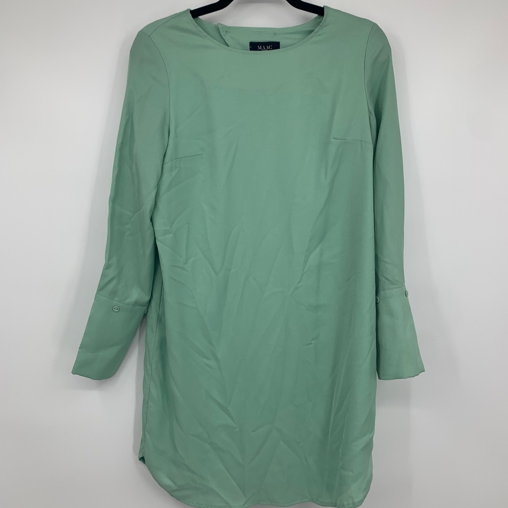 MAAC London‎ XS dress shift curved hem french cuff